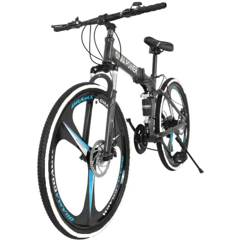 26in Folding Mountain Bike Full Suspension MTB Bikes 21 Speed Bicycle Bikes - Fresh Stock Dated January 2026