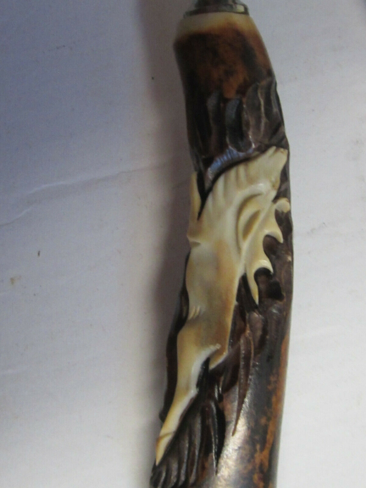 VINTAGE BARON 6 STEAK KNIVES AND 6  FORKS WITH ANTLER HANDLES MADE IN GERMANY - Fresh Stock Dated January 2026