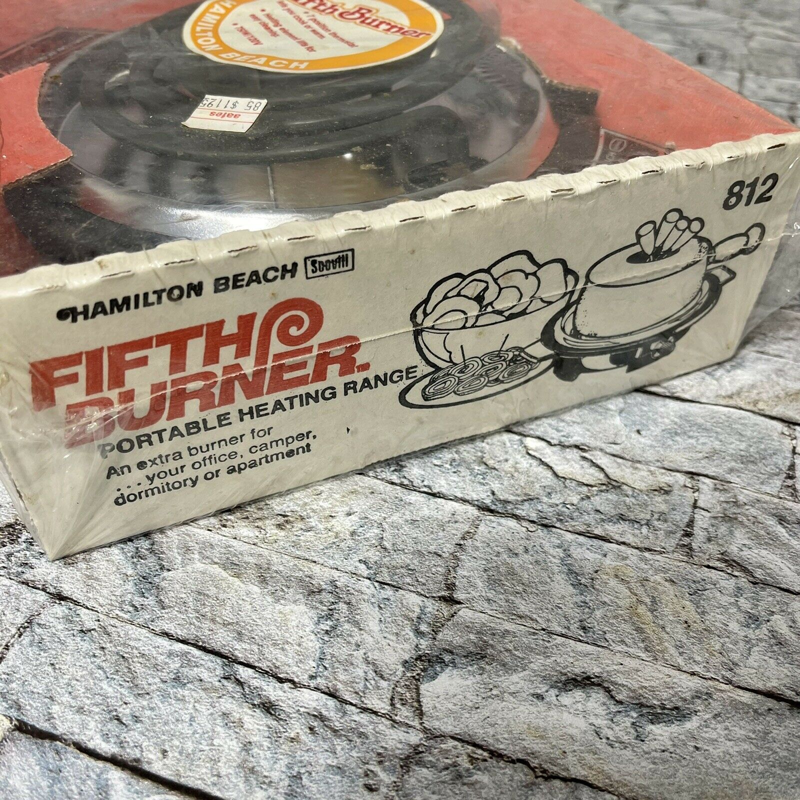Hamilton Beach Fifth Burner 812 New Sealed in Original Package Vintage USA Made - Fresh Stock Dated February 2026