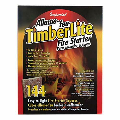 Imperial Timberlite Fire Starter, 144 Squares, KK0313,Brown - Fresh Stock Dated January 2026
