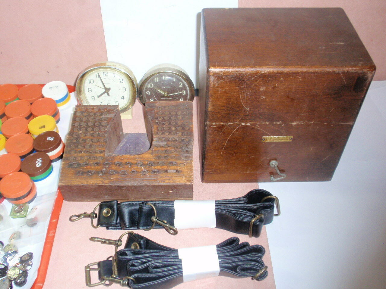 USA C&E Jewelry Tool& watch Staking Wood Box & Watch Movement case Lot #NBX JP26 - Fresh Stock Dated December 2025