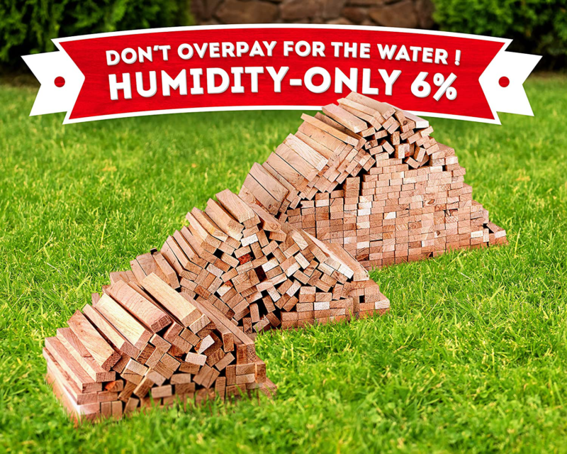 Kindling Wood Firestarter Sticks 300-500pc - Kiln Dried firewood Better Than fat - Fresh Stock Dated December 2025