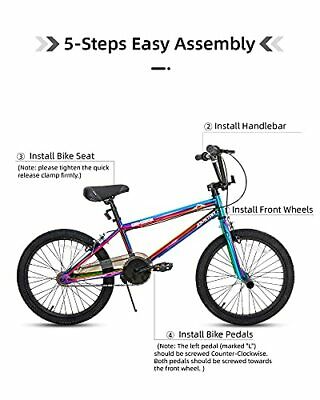 Gemsbok 20 Inch Kids Bike Freestyle BMX Style for Youth and Beginner Oil Slick - Fresh Stock Dated December 2025