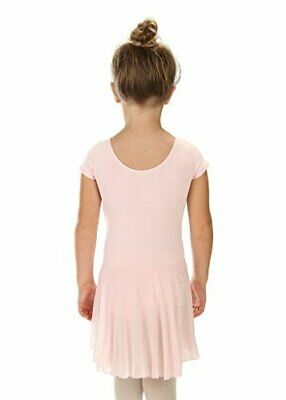 Elowel Kids Girls' Ruffle Short Sleeve Skirted Leotard (Size 2-14 Years)... - Fresh Stock Dated December 2025
