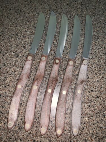 Set Of 5 Vintage Cutco #59  Straight Edge Table/Steak Knives - Fresh Stock Dated January 2026
