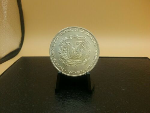 1972 Dominican Republic Silver Peso - Fresh Stock Dated December 2025