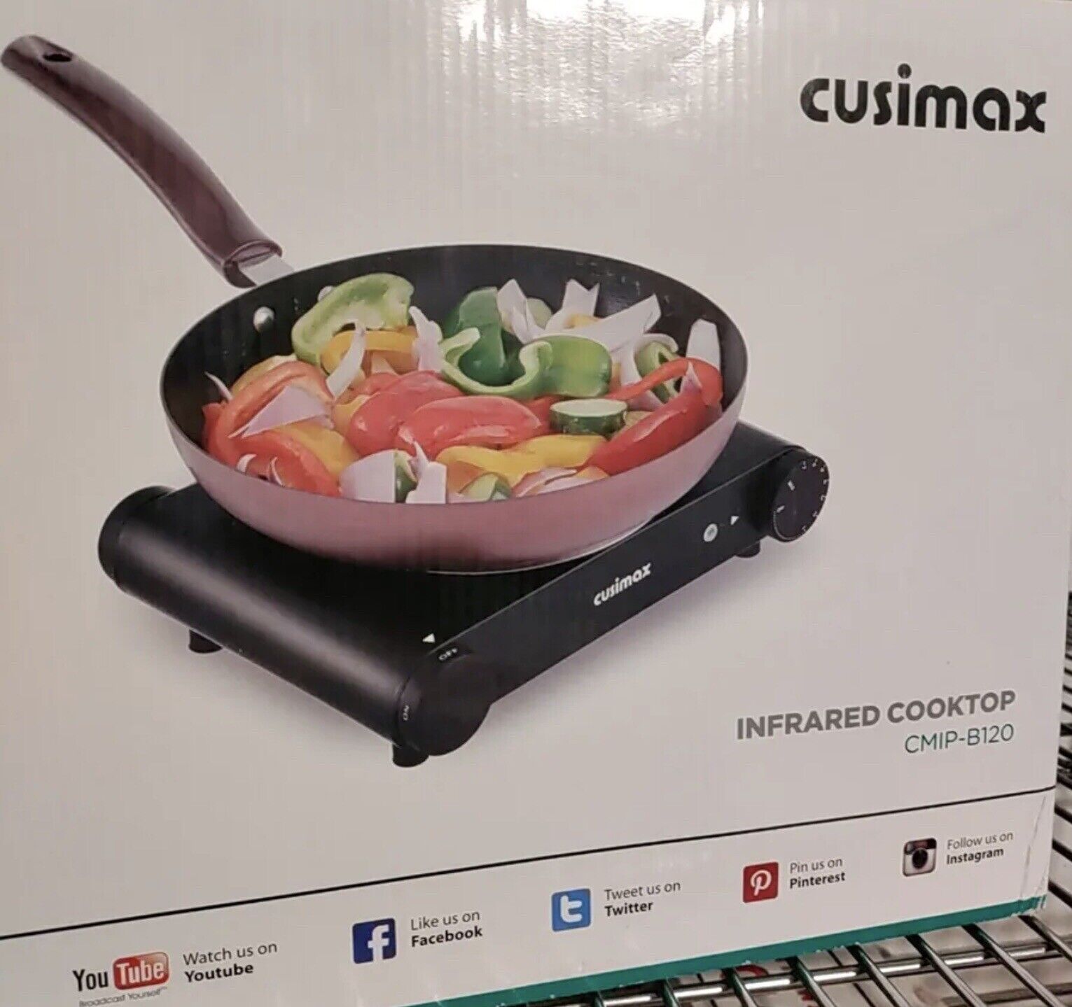 Cusimax Infrared Ceramic Hot Plate Portable Electric Single Cooktop CMIP-B120 - Fresh Stock Dated February 2026