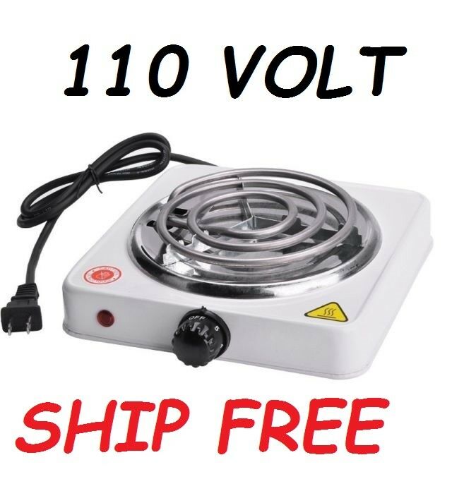 Portable Single Electric Burner Hot Plate Stove Dorm RV Travel Cook Counter top - Fresh Stock Dated February 2026