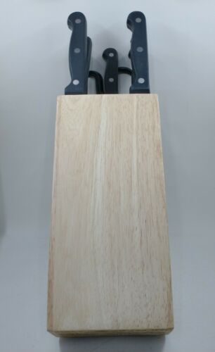 Chicago Cutlery Essentials 13 Piece Black Handle Knife Set W/ Wood Block - Fresh Stock Dated January 2026