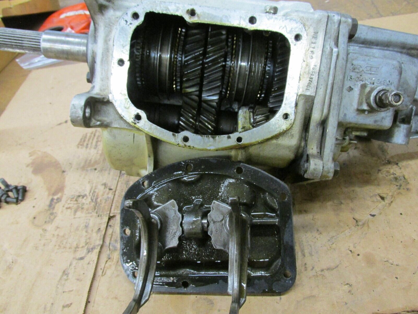 1976 Corvette Borg Warner Super T10 4 Speed Transmission 1304065903 (Gear Broke) - Fresh Stock Dated December 2025