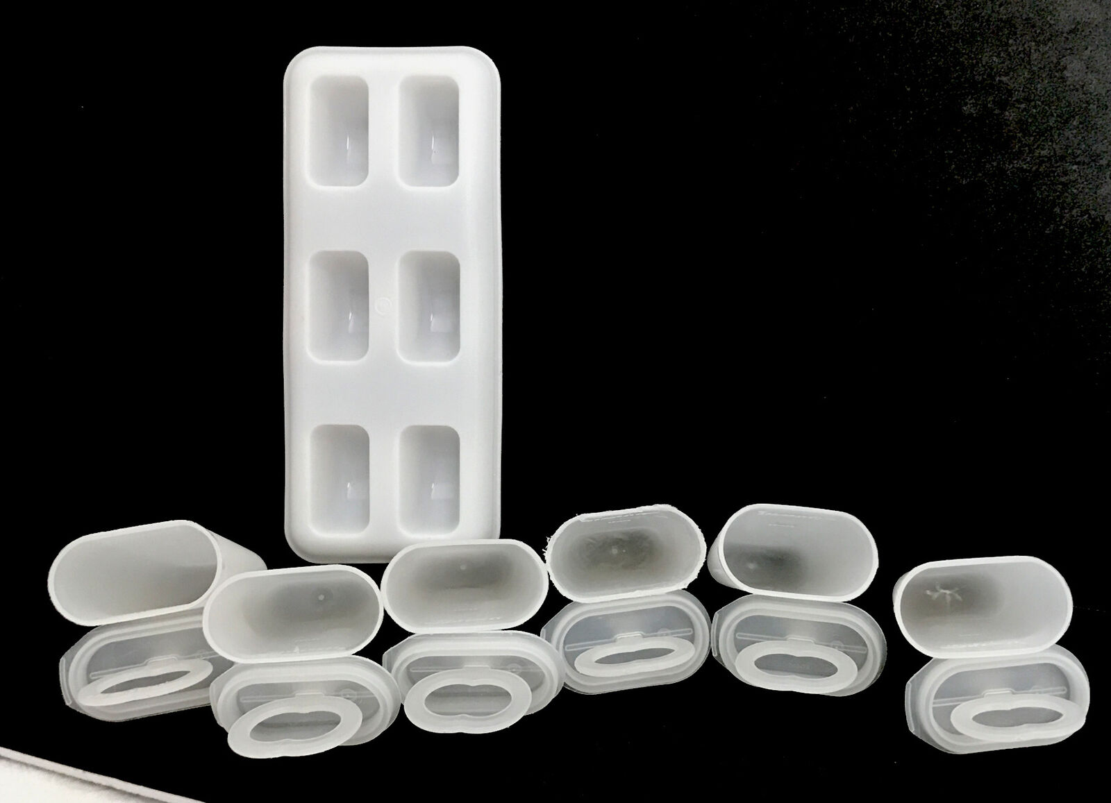 Vintage Tupperware Popsicle Maker Ice Tups Set of 6 Molds & Tray #481 - Fresh Stock Dated January 2026