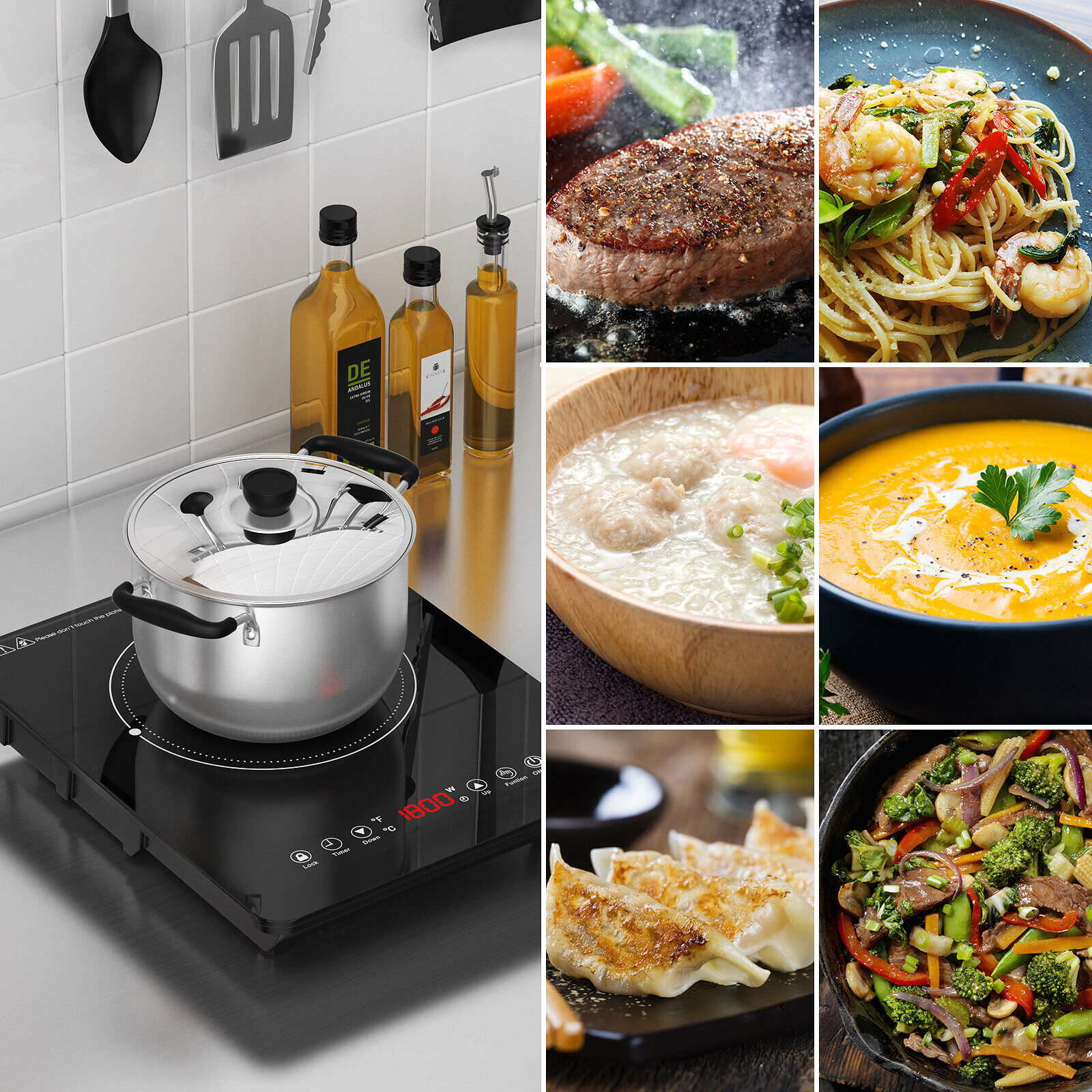 9 Power & 9 Temperature Levels Hot Plate, Child Lock & Timer Electric Stove - Fresh Stock Dated January 2026
