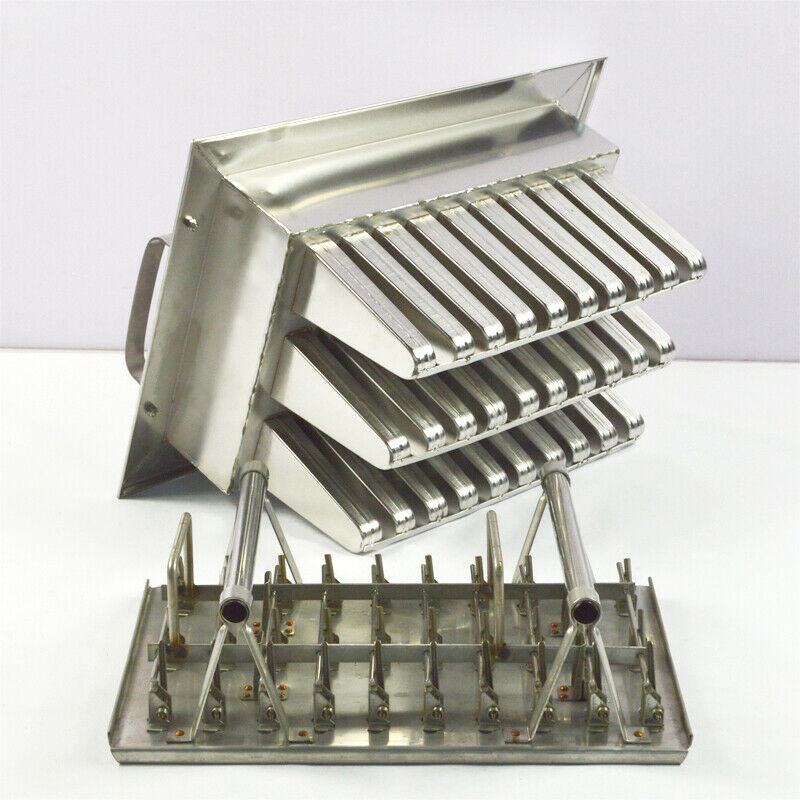 30 x 80g Triangle Ice Cream Molds Stainless Steel Freezing Tool Popsicle - Fresh Stock Dated February 2026