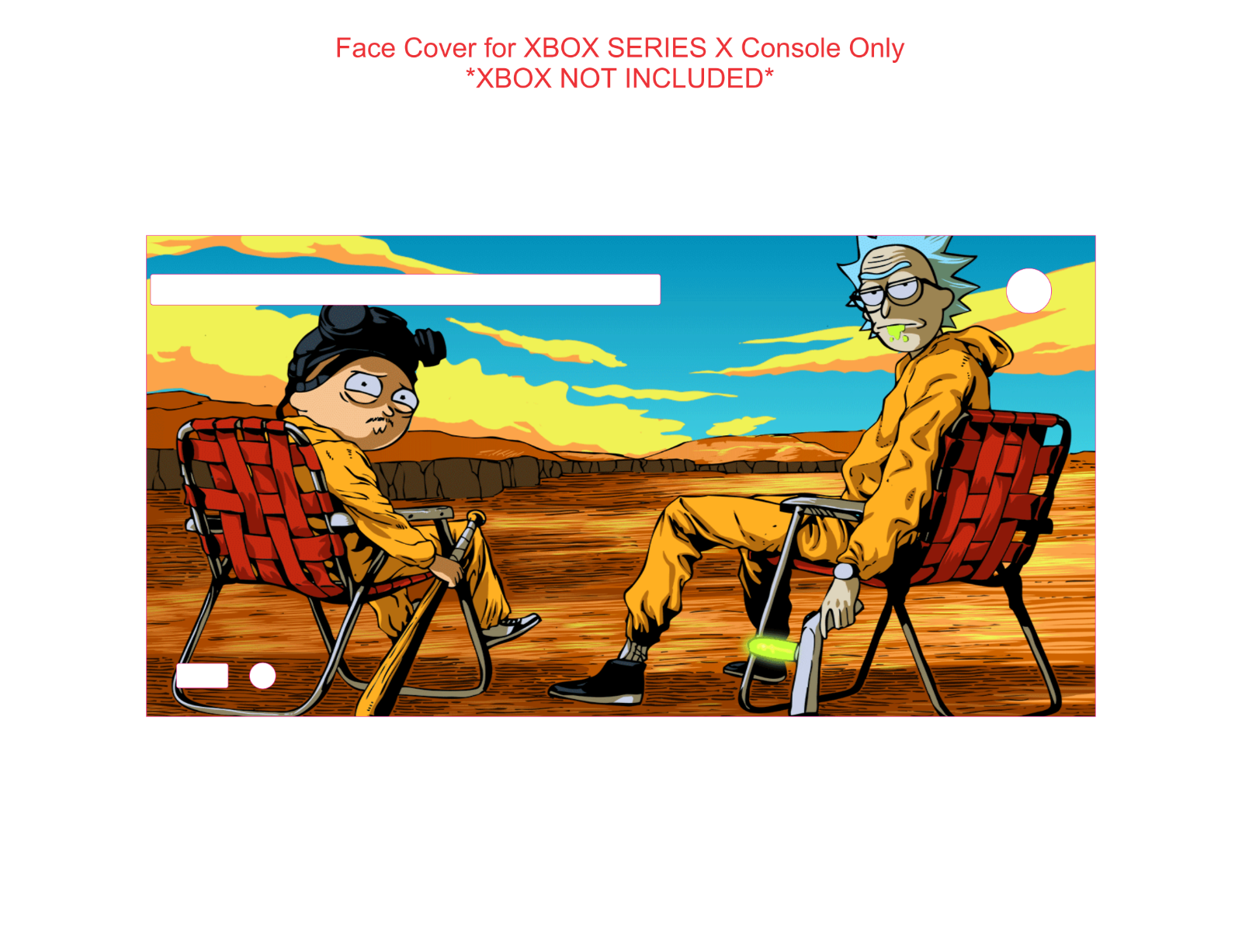 Wrap Skin Decal For XBOX SERIES X CONSOLE Pickle Rick Breaking Bad Morty - Fresh Stock Dated December 2025