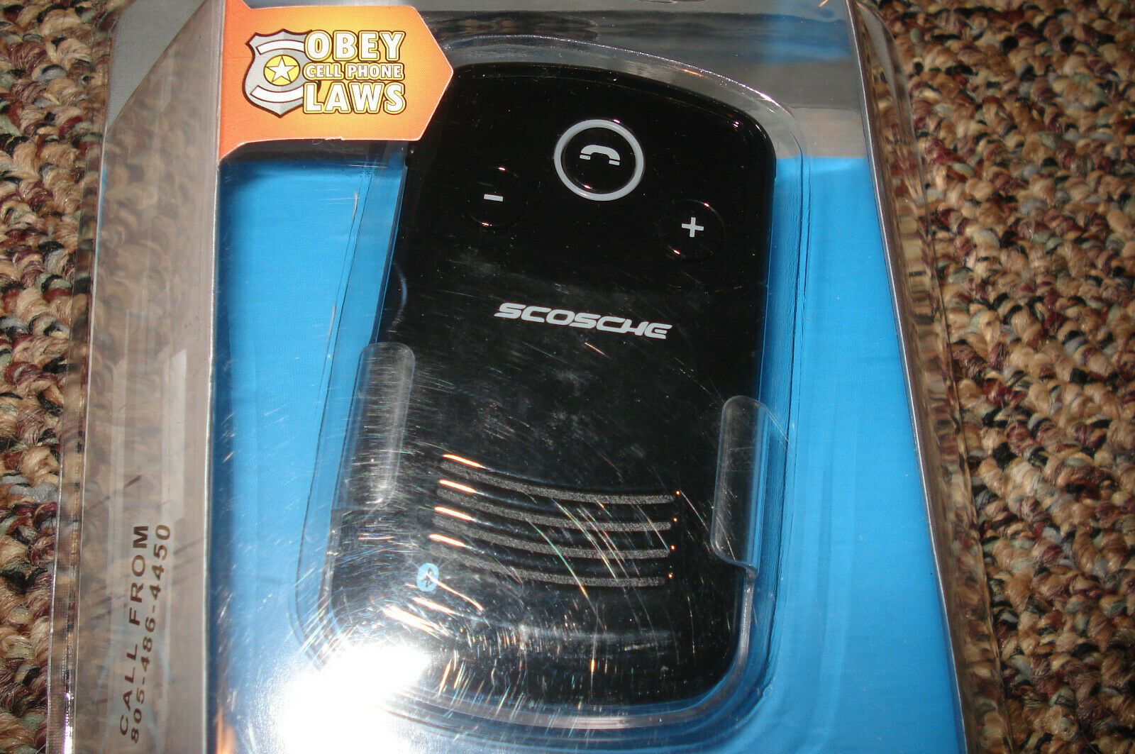 SCOSCHE CBHSOLR SolCHAT Solar Powered Bluetooth Speakerphone With Voice Announce - Fresh Stock Dated December 2025