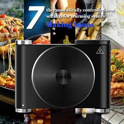 Cusimax Hot Plate Electric Burner Single Burner Cast Iron Hot Plates 1500W,Black - Fresh Stock Dated February 2026