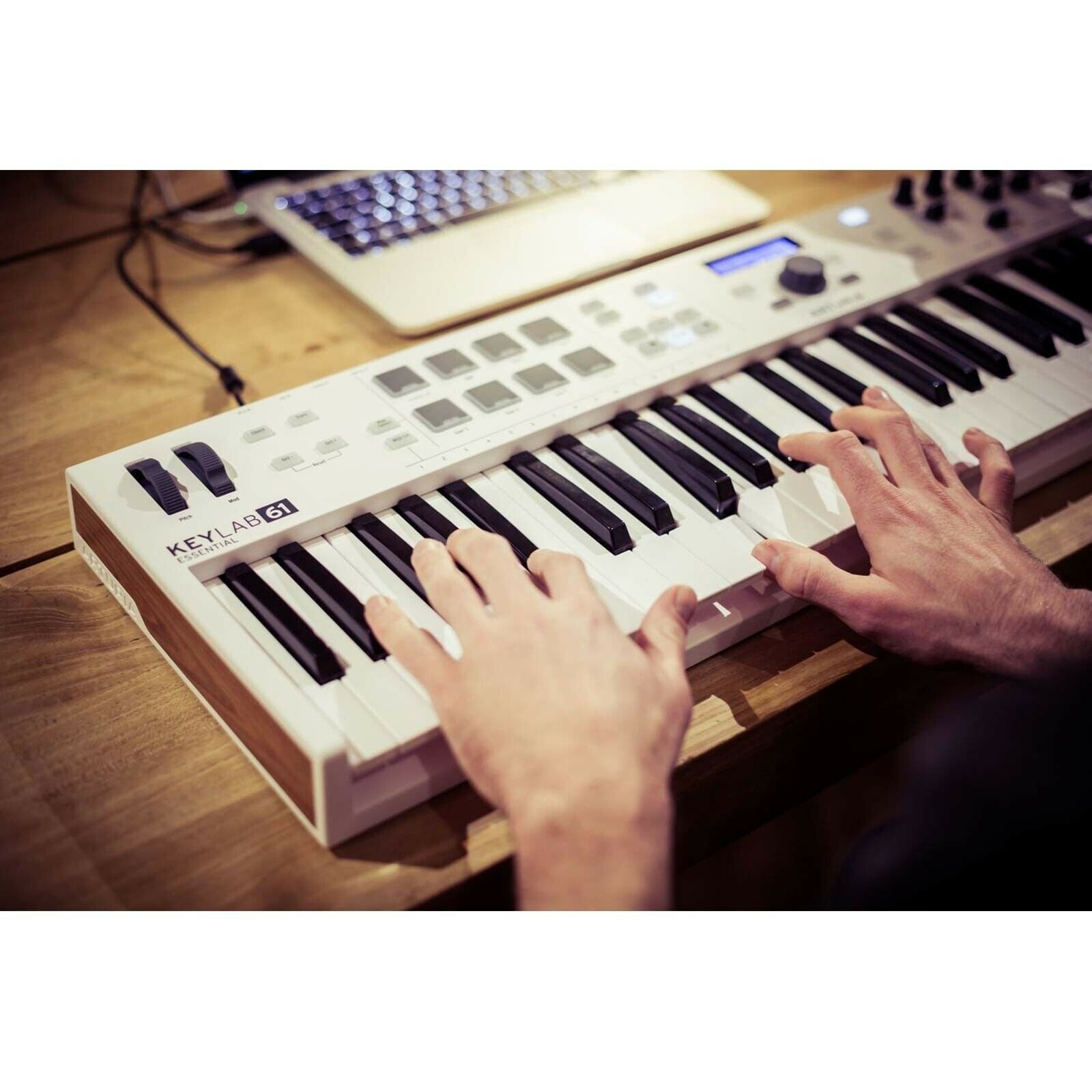 Arturia Keylab Essential 61 Key USB MIDI Recording Keyboard Controller w X Stand - Fresh Stock Dated December 2025
