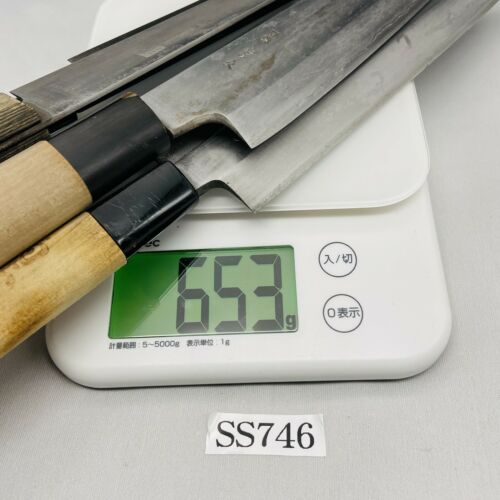 Damaged Lot of Five Japanese Chef's Kitchen Knives Yanagiba Gyuto Japan SS746 - Fresh Stock Dated January 2026