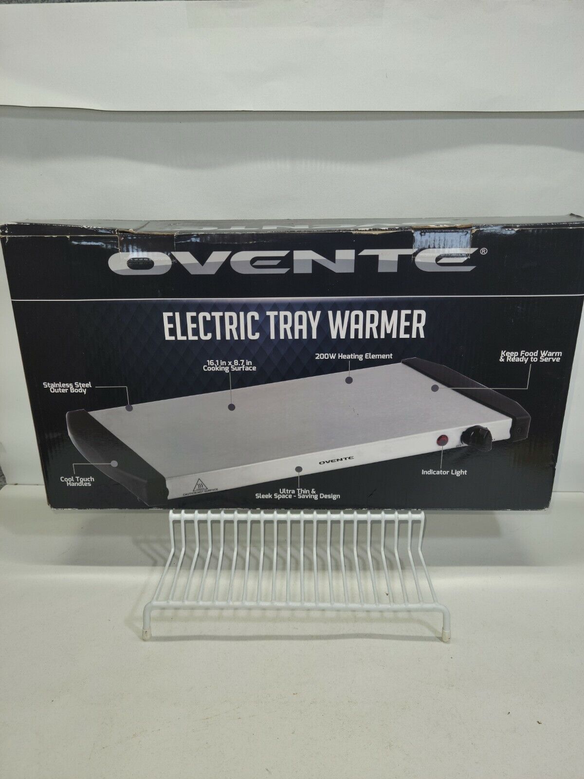 Ovente Electric Buffet Server Portable Countertop Tray Warmer 200w NEW Open Box - Fresh Stock Dated February 2026