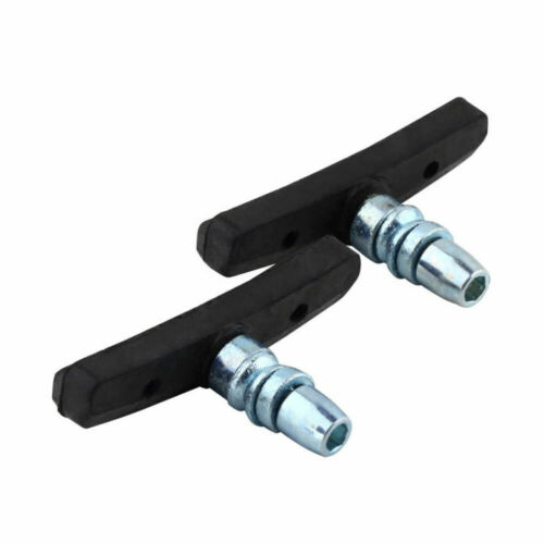 2 Pair Mountain Bike Cycling V Brake Holder Pads Rubber Durable Performance - Fresh Stock Dated December 2025