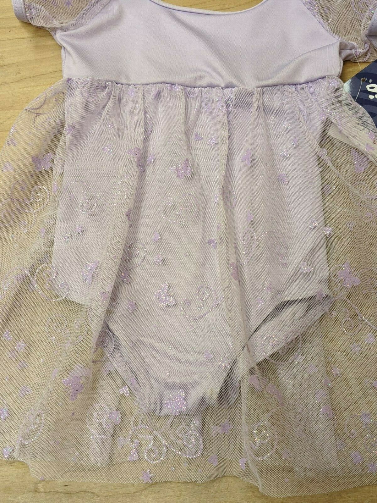 Capezio Ballet Dance Dress Purple Chiffon Puff Sleeve Empire Waist Skirt - Fresh Stock Dated December 2025