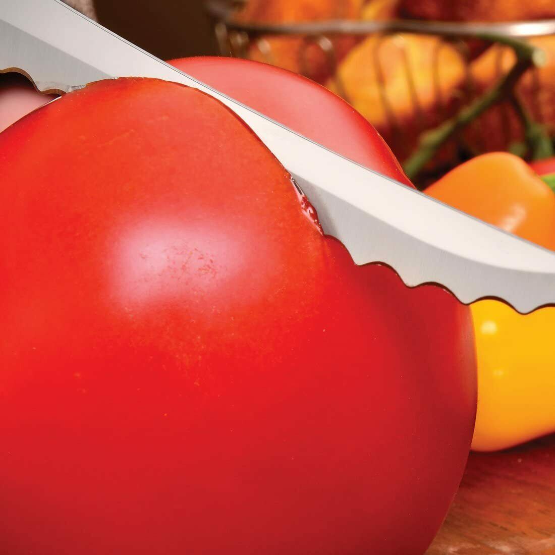 Rada Cutlery Tomato Slicing Knife Stainless Steel Blade Made in USA, 8-7/8 Inch - Fresh Stock Dated January 2026
