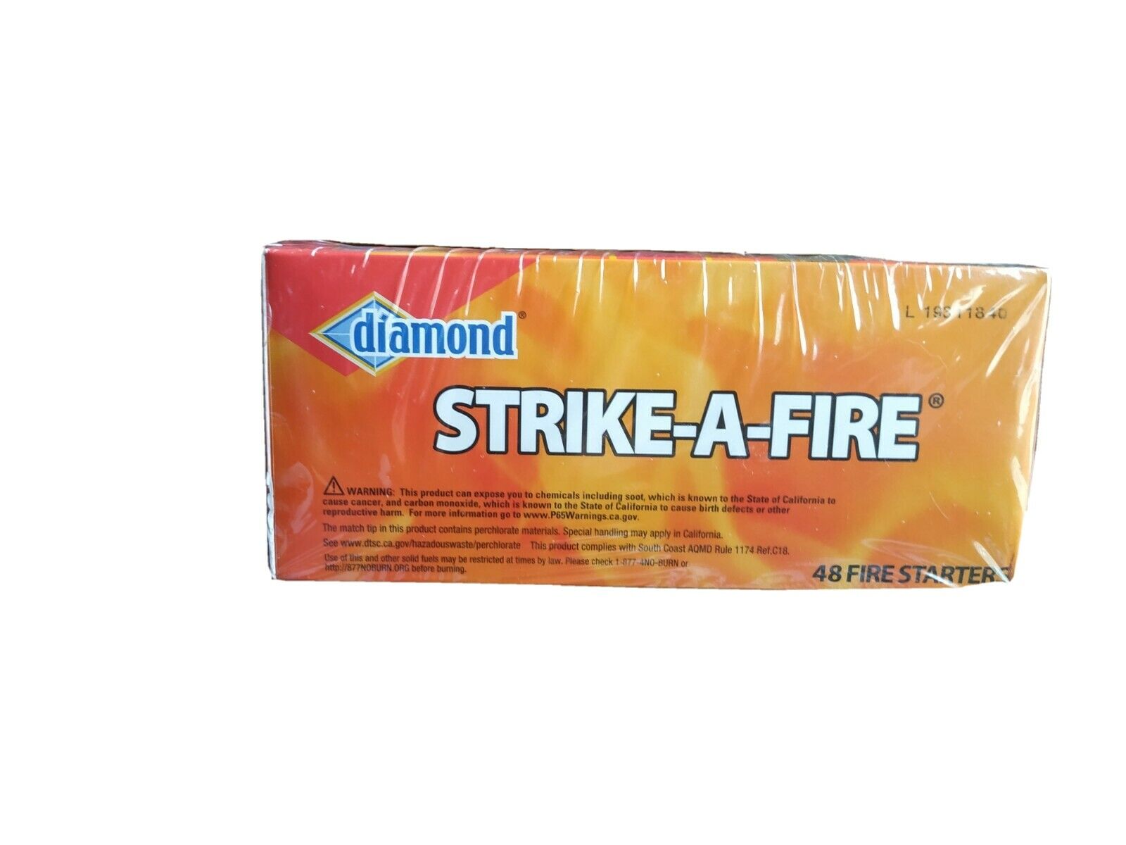 Diamond Strike-A-Fire Starter That Strikes Like a Match 48 Count Burns 12 min. - Fresh Stock Dated January 2026