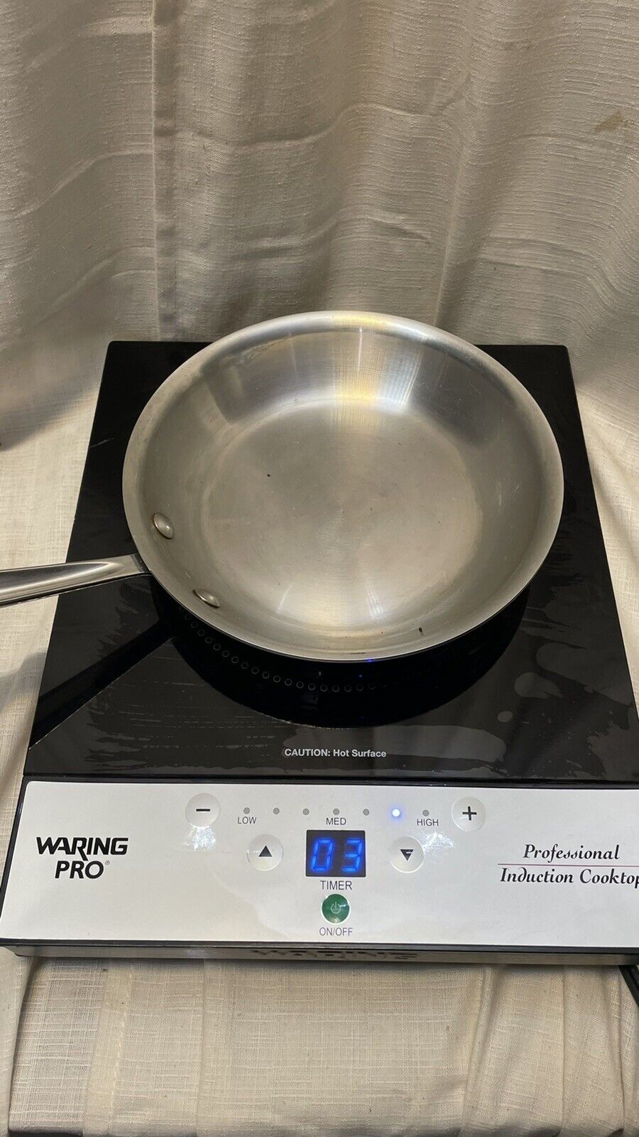 Waring Pro Induction Cooktop Burner ICT100 Camping, Tiny Home. Omlettes + MORE - Fresh Stock Dated February 2026