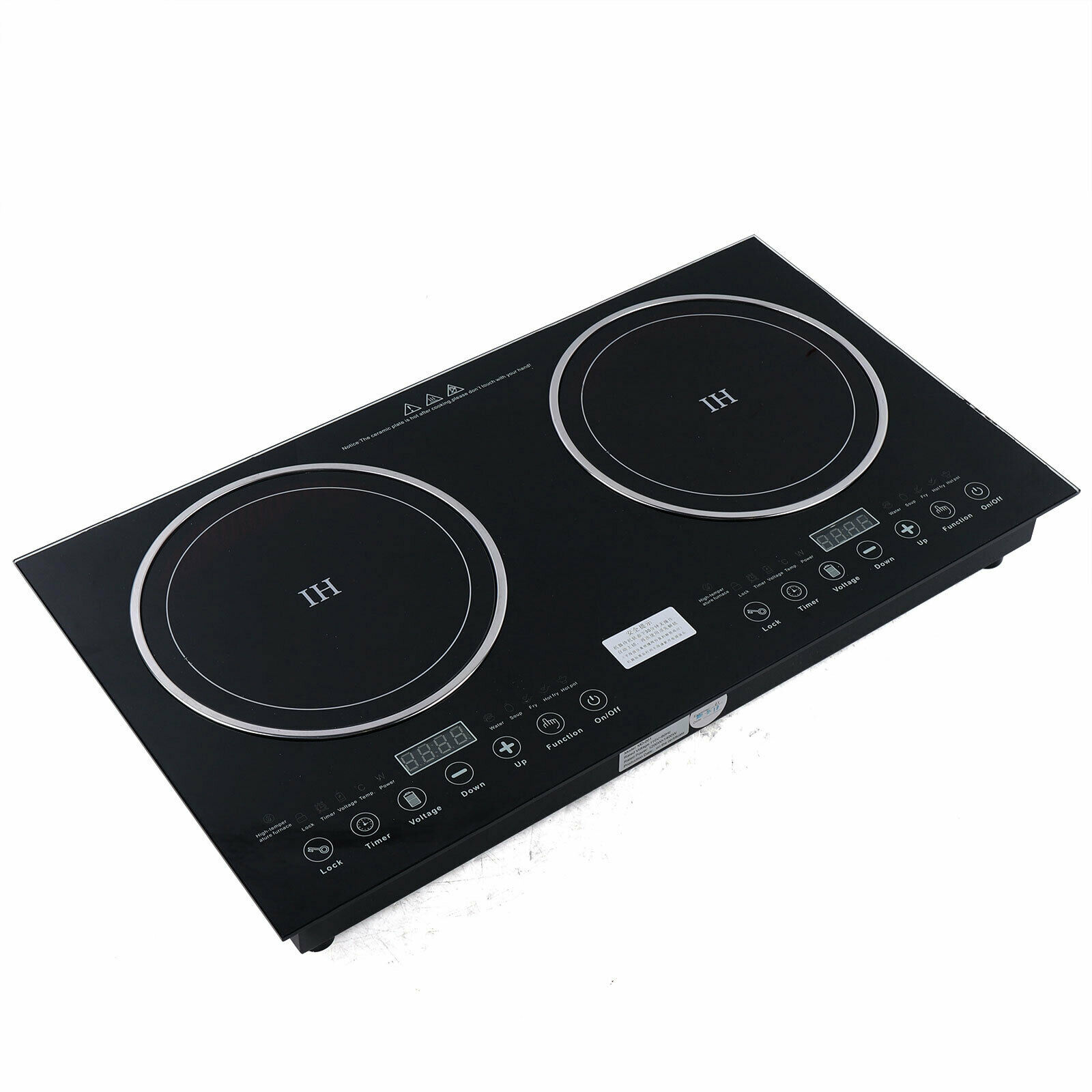 110V Touch Induction Cooktop Countertop Cooker 2 Burner Stove 8 Gear Firepower - Fresh Stock Dated February 2026