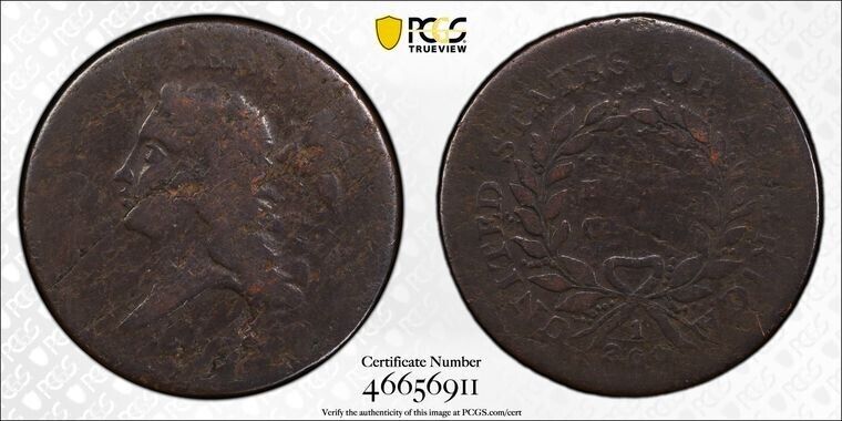 1793 Liberty Cap Half Cent PCGS VG Details - Planchet Flaw - Fantastic Reverse - Fresh Stock Dated December 2025