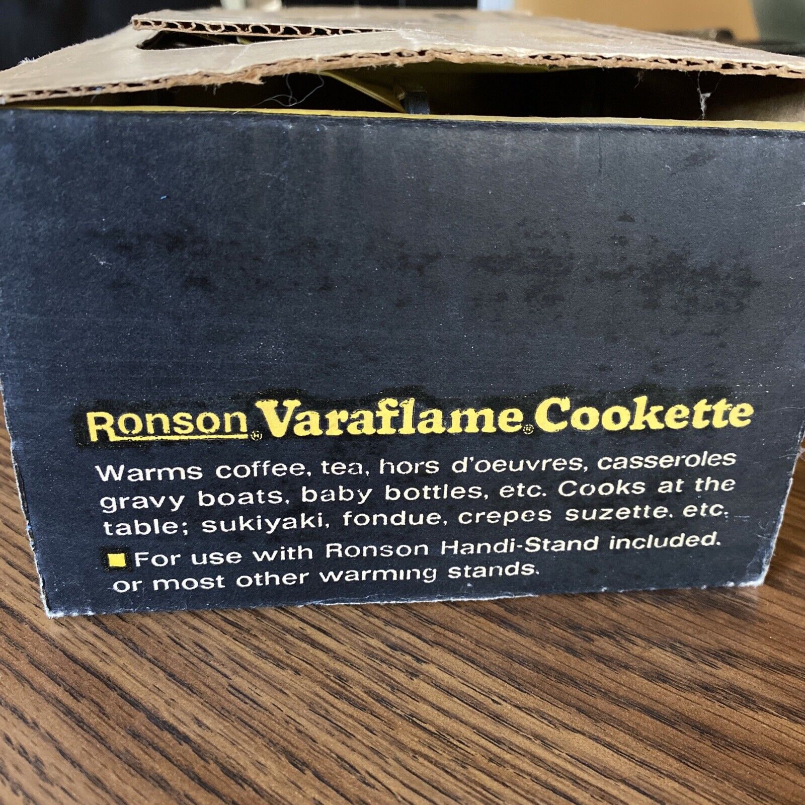 Vintage Ronson Varaflame Cookette Butane Gas Deluxe Handi Stand - Fresh Stock Dated February 2026