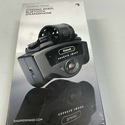 Sharper Image Steering Wheel Bluetooth Speakerphone - NOB - Fresh Stock Dated December 2025