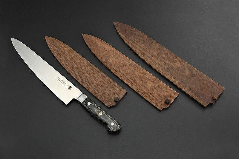 8 9 10 12 inch Japanese Gyuto Chef Knife Wood Sheath Saya Chef Knife Guard Bag - Fresh Stock Dated February 2026