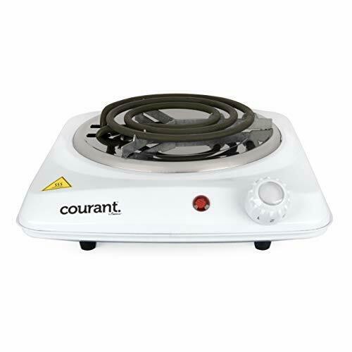 Courant Electric Burner Countertop Single coiled portable Hotplate 1000W White - Fresh Stock Dated February 2026