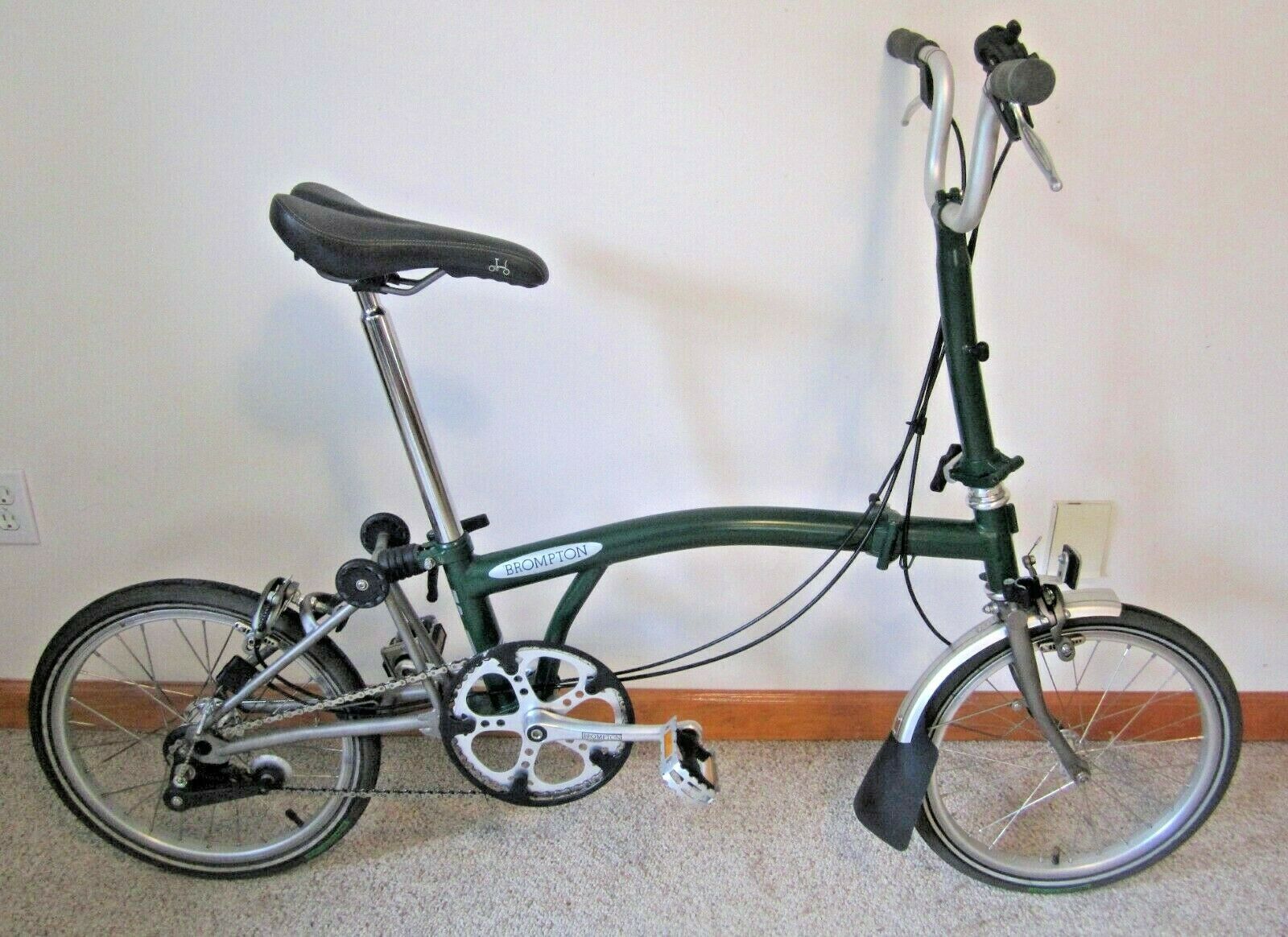 Brompton Superlight Titanium Folding Bike M3LX – 2000 Racing Green - Very Nice - Fresh Stock Dated December 2025