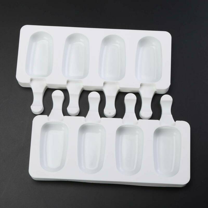 4 Cell Silicone Ice Cream Cake DIY Mold Ice Bake Frozen Mould Dessert Maker Tool - Fresh Stock Dated February 2026
