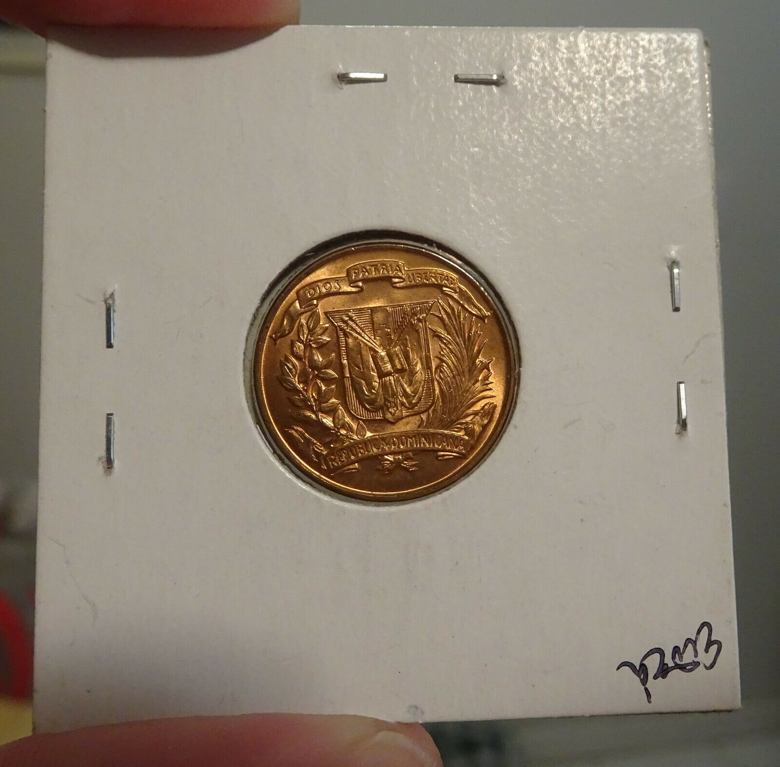 Dominican Republic 3-pc Centavo Lot: 1956, 1957 x2 All BU RED - Fresh Stock Dated December 2025