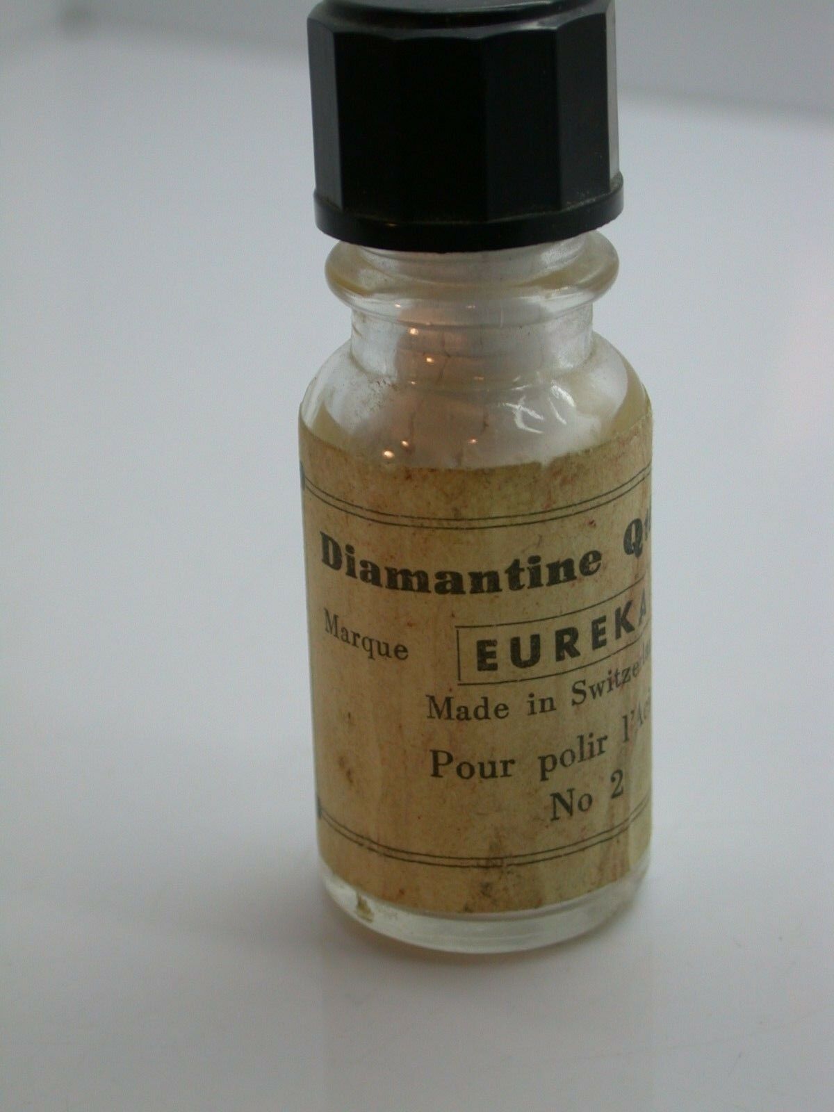 Vintage Bottle of Eureka Diamantine #2 Polish Powder Swiss Watch Repair Tool - Fresh Stock Dated December 2025