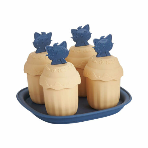 4PCS/6PCS DIY Ice Cream Mold for Ice Cube Popsicle Homemade Ice Box Kitchen Tool - Fresh Stock Dated February 2026