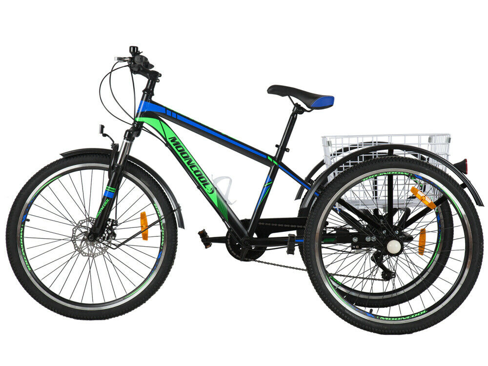 Adult MTB Tricycle 3Wheel Mountain Trike 7Speed 24