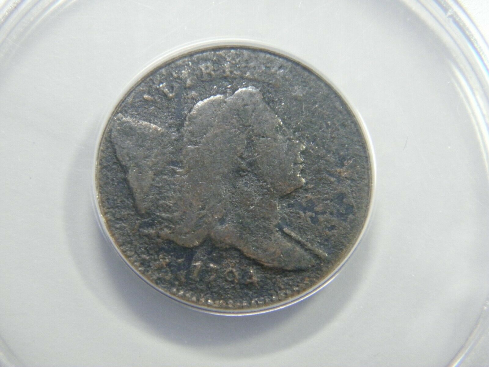1794 LIBERTY CAP & POLE 1/2 CENT ANACS G-6 DETAILS CORROSION, RARE IN ALL GRADES - Fresh Stock Dated December 2025