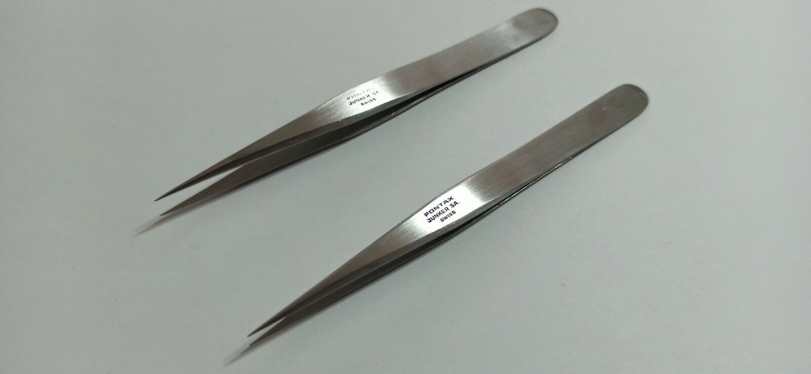 Original  Tweezers FONTAX JUNKERS SA swiss  no.P end S New ,2pcs. - Fresh Stock Dated December 2025