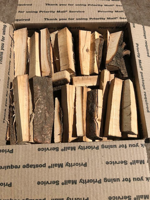 16 pounds Mini-Cut Firewood For Smoking + Wood Fired Ovens - Almond Firewood - Fresh Stock Dated January 2026