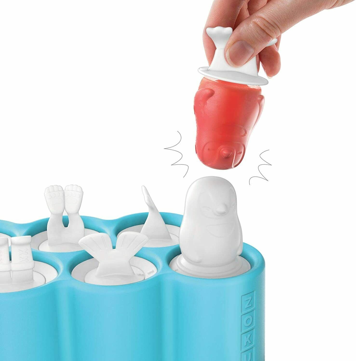 Zoku Polar Pop Molds 5 Friends & Polar Explorer-Shaped Popsicle Molds One Tray - Fresh Stock Dated February 2026