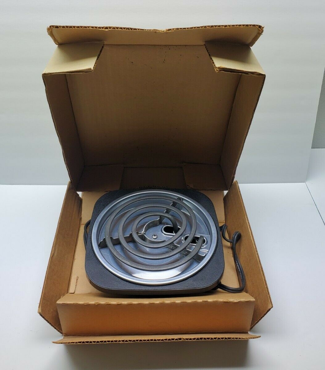 Vintage Presto Electric Single Burner Stove Portable Cooking Range TESTED WORKS - Fresh Stock Dated February 2026