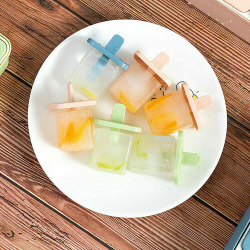 8PCS Frozen Ice Cream Maker Mould Tray Freezer Stick Ice Bar Yogurt Mould - Fresh Stock Dated February 2026