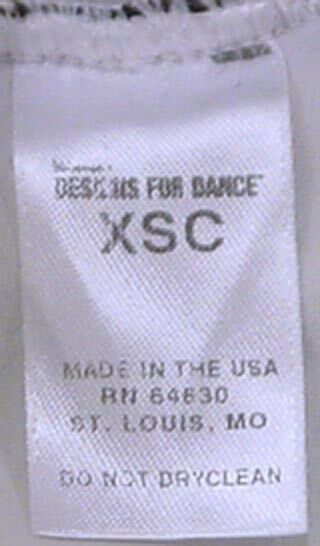 WEISSMAN DESIGN FOR DANCE TODDLER GIRLS BALLET DRESS COSTUME SIZE XSC NEW - Fresh Stock Dated December 2025