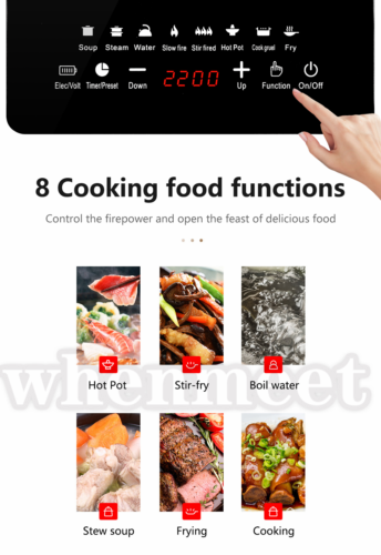 Electric Single Induction Cooker Portable Burner Cooktop Digital Hot Plate 2200W - Fresh Stock Dated February 2026