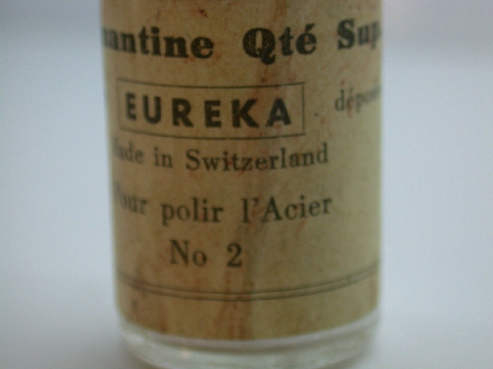 Vintage Bottle of Eureka Diamantine #2 Polish Powder Swiss Watch Repair Tool - Fresh Stock Dated December 2025