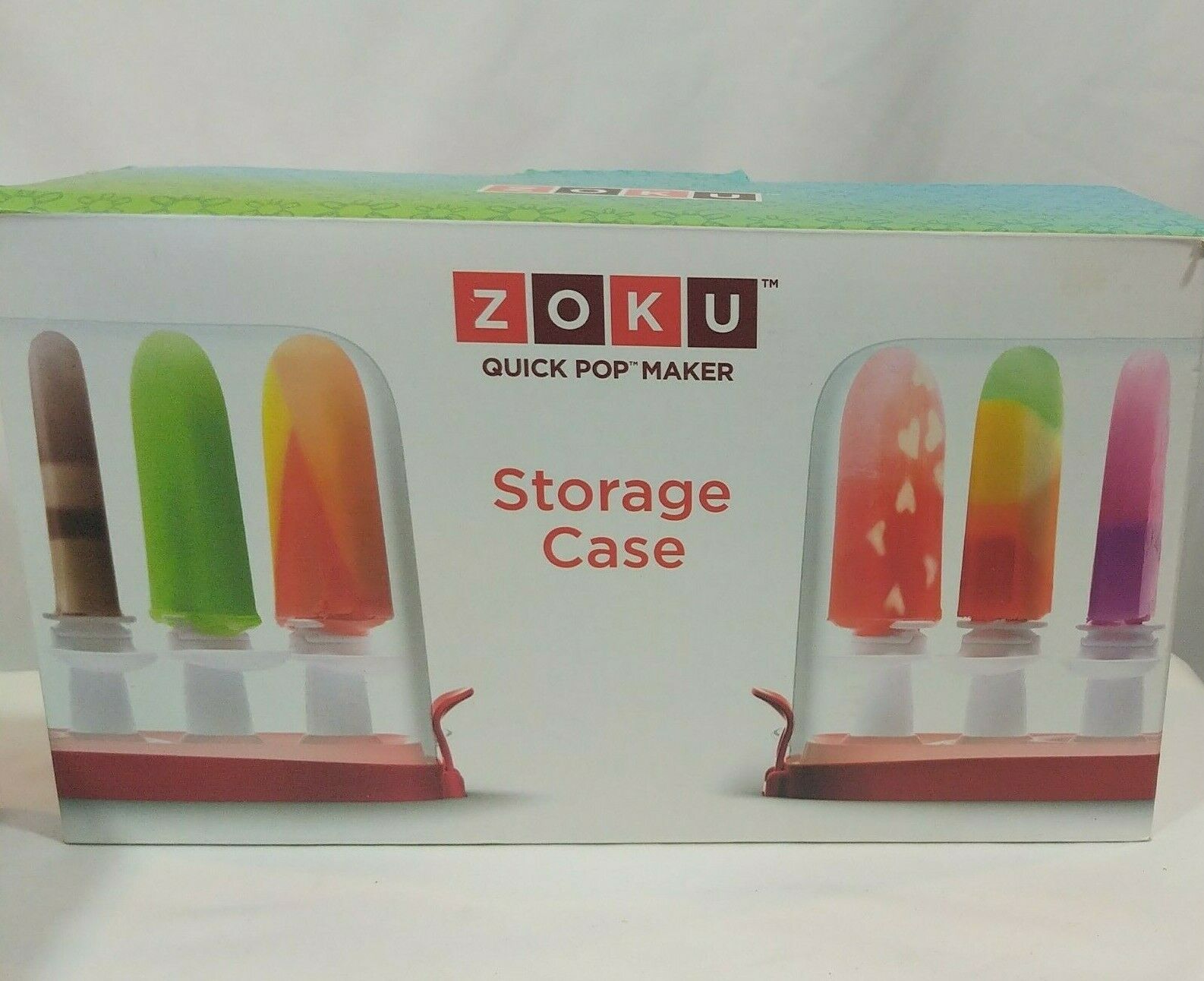 ZOKU Storage Case and Sticks for Quick Pop Maker Popsicles - Accessories Lot - Fresh Stock Dated February 2026